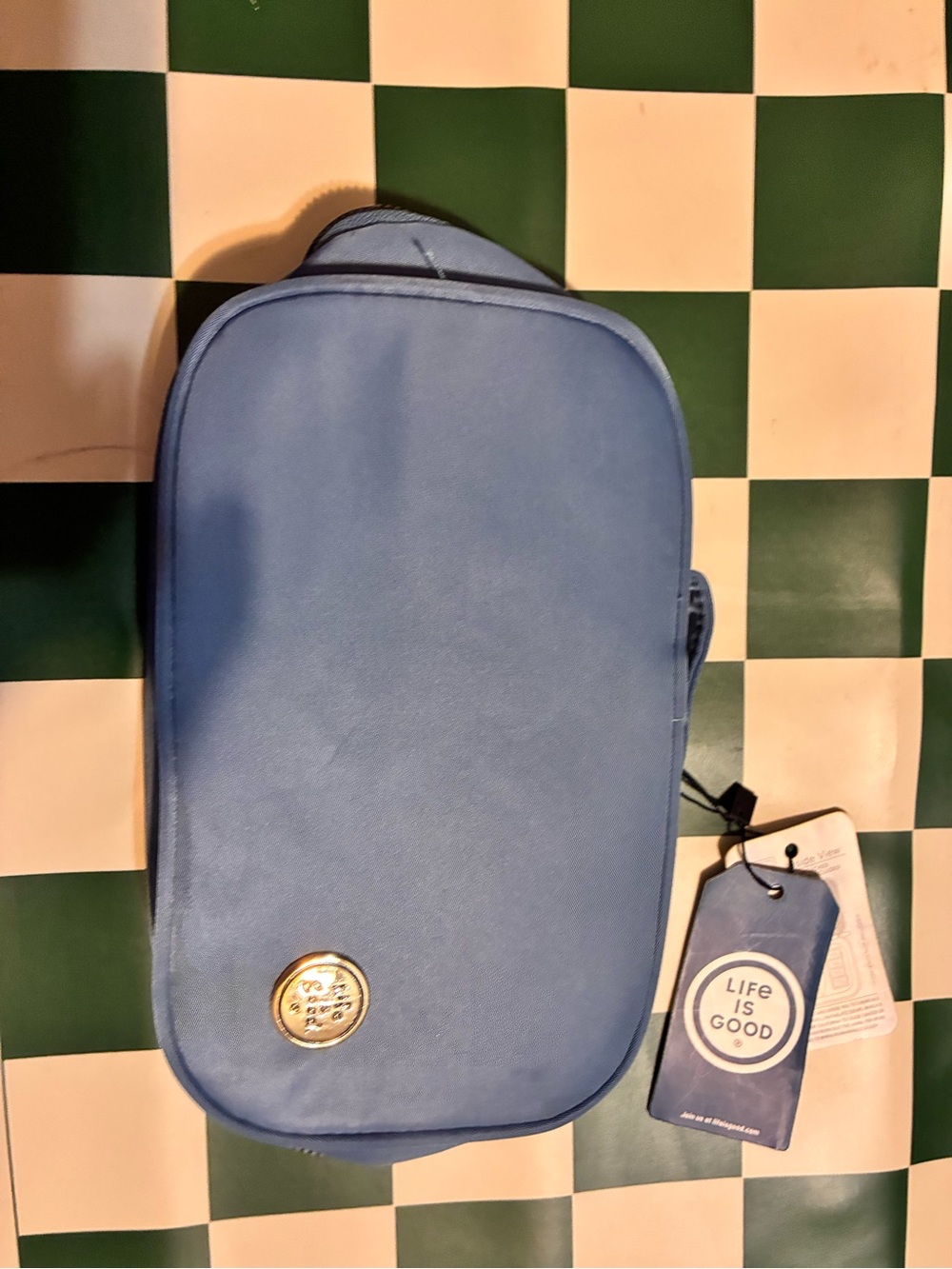 Life Is Good Sky Blue Men's Toiletry Kit with Carry Handle